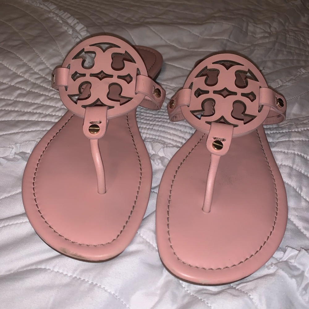 Tory Burch Miller Sandals in Clay Pink Size 11